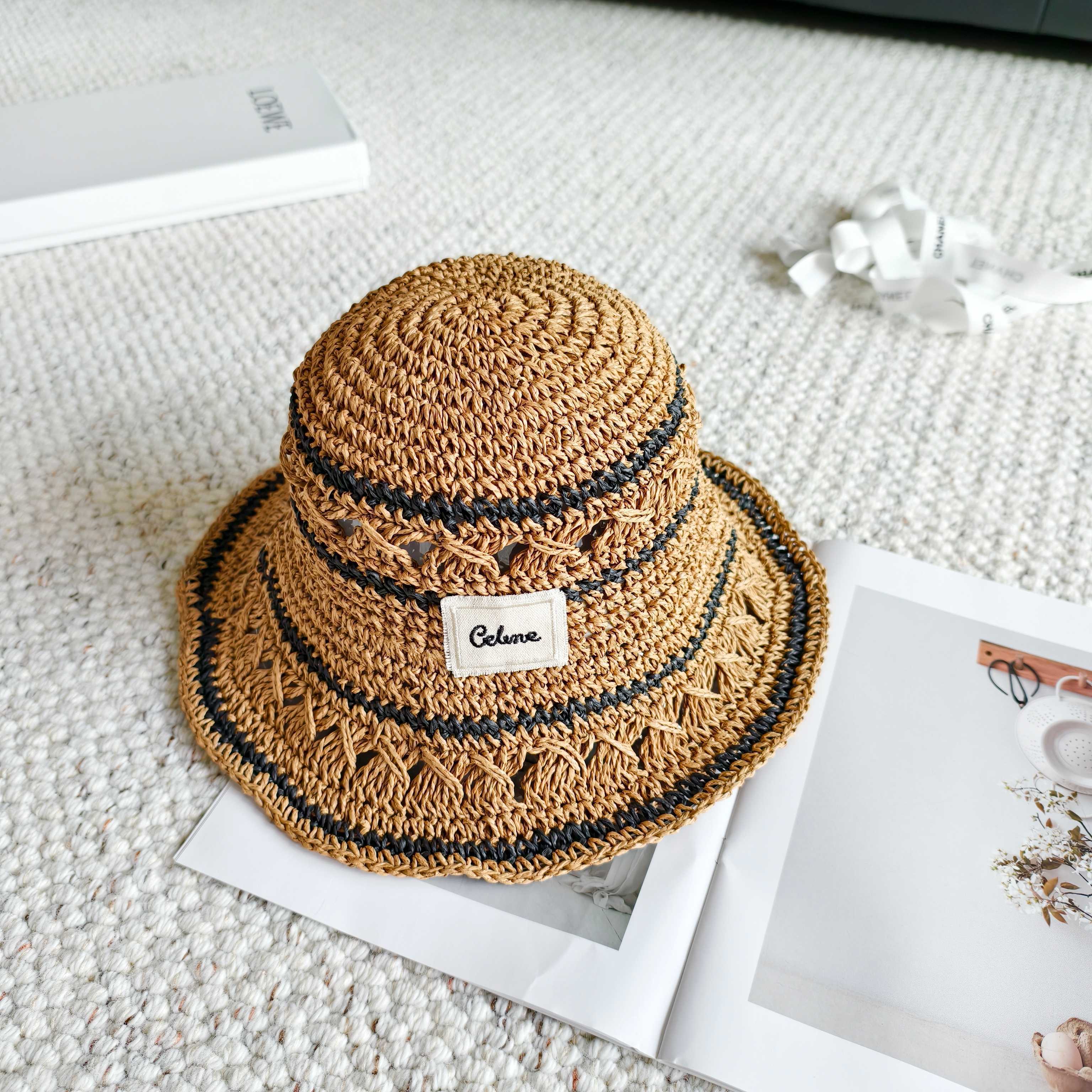 Celine Straw Bucket Hat 240671