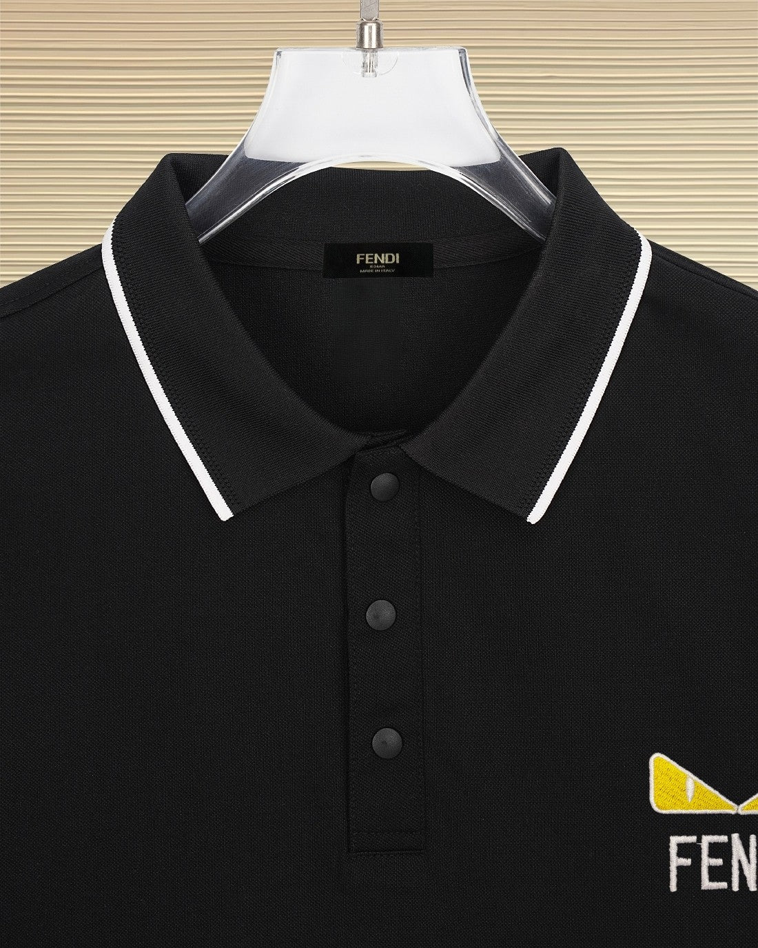 Fendi 2026 Men's Short-Sleeve Polo Shirt Cotton Polyester Fiber 740511