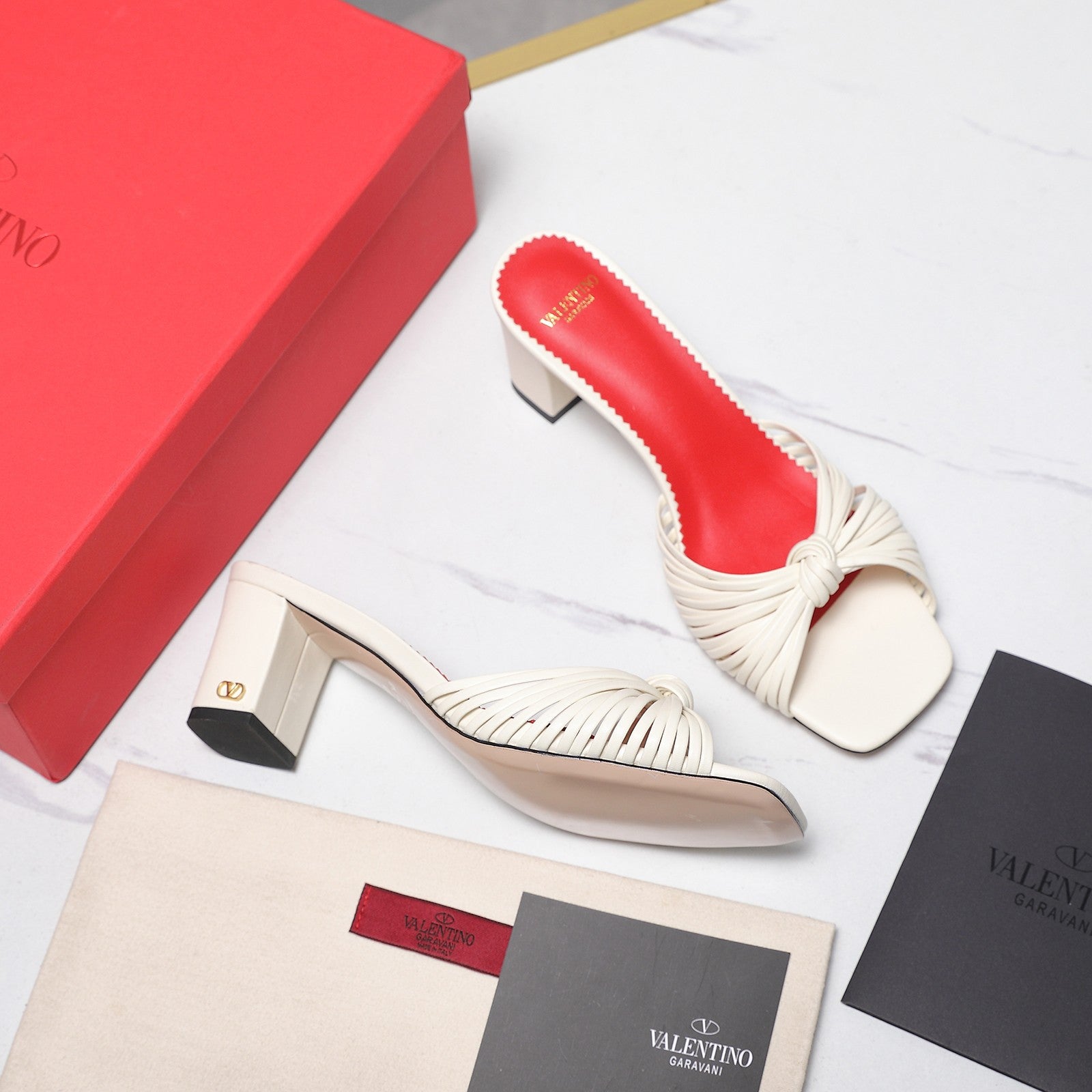 Valentino 2026 Garavani Annet Calfskin Slide Sandals 60mm 864485