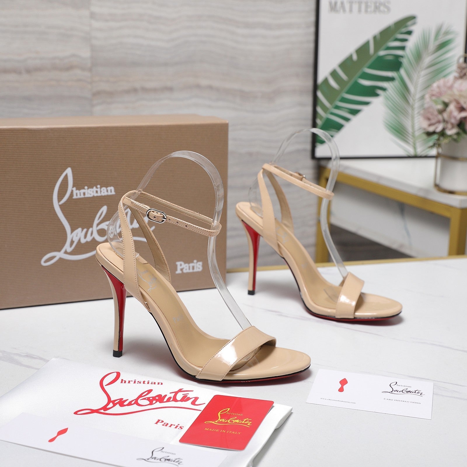 CL Mis Z 100mm Sandal Patent Leather 863982