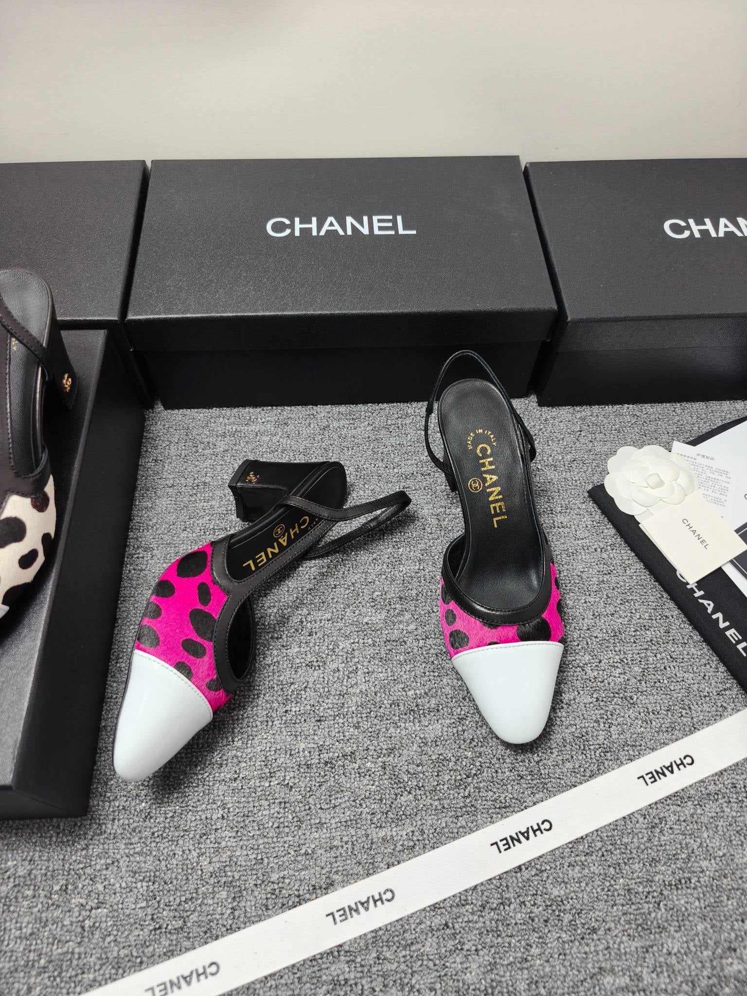 Chanel 2026 Slingback Horsehair Sheepskin 856006