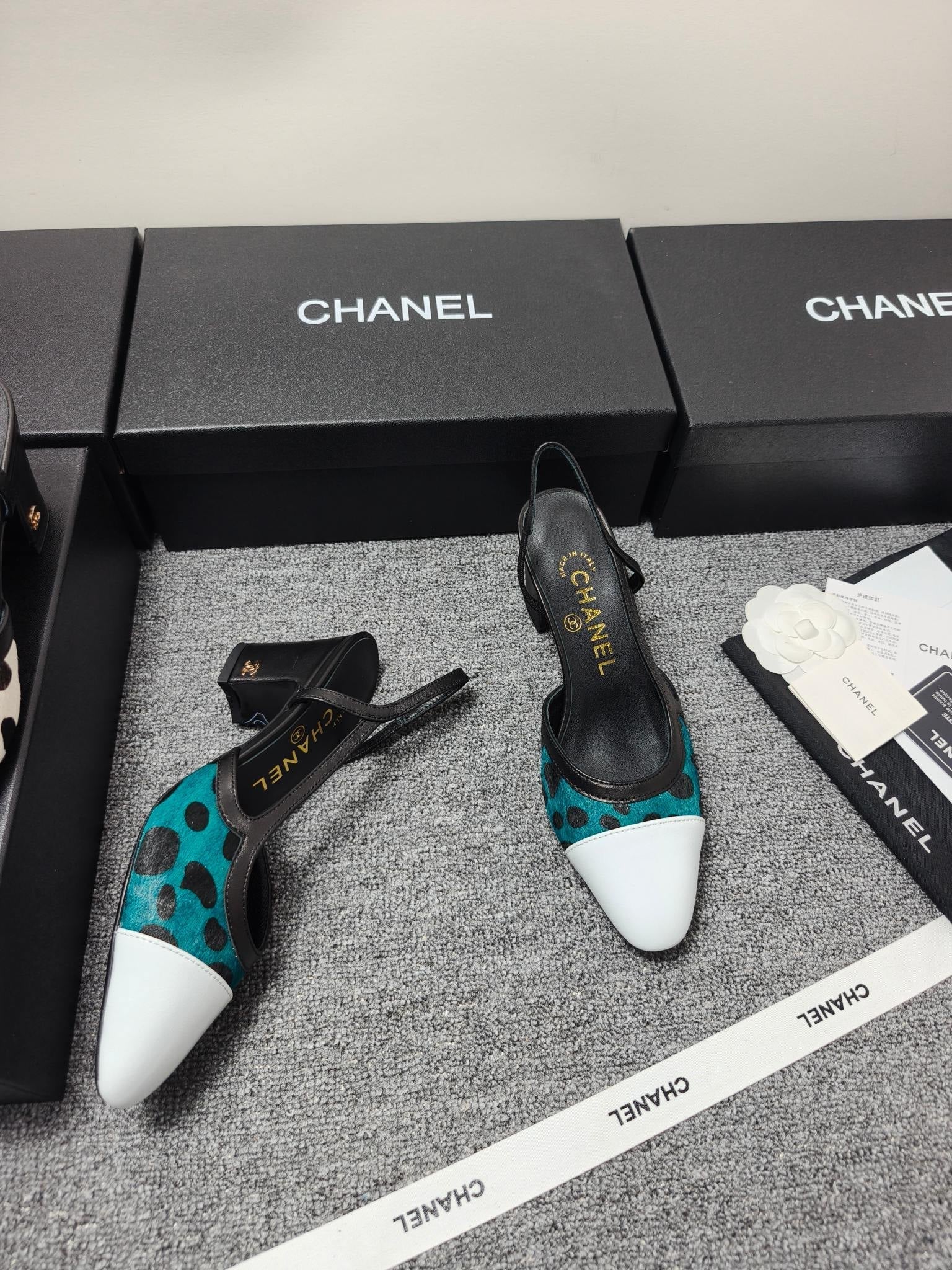 Chanel 2026 Slingback Horsehair Sheepskin 856006