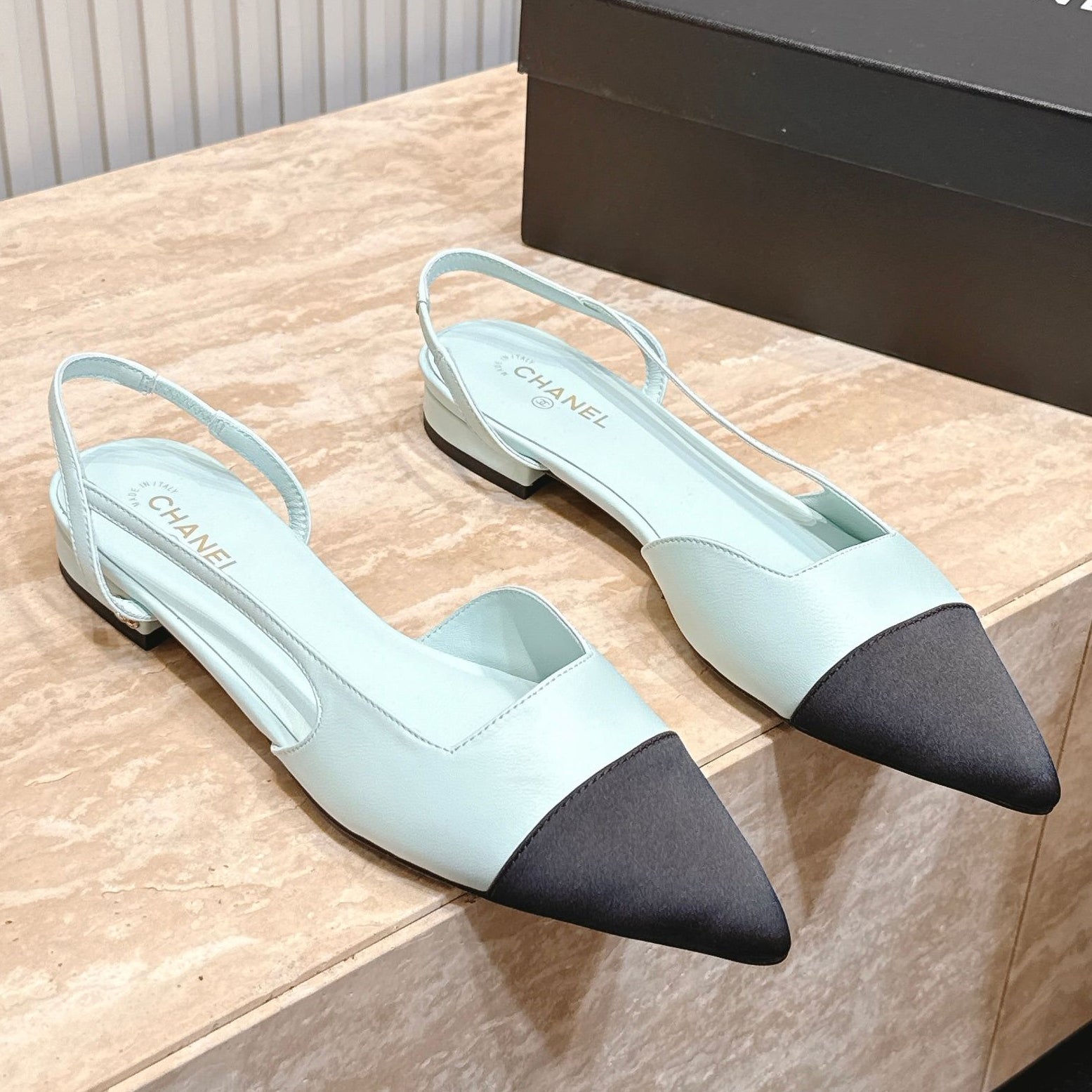 Chanel 2026 Slingback Fabric Calfskin 898954