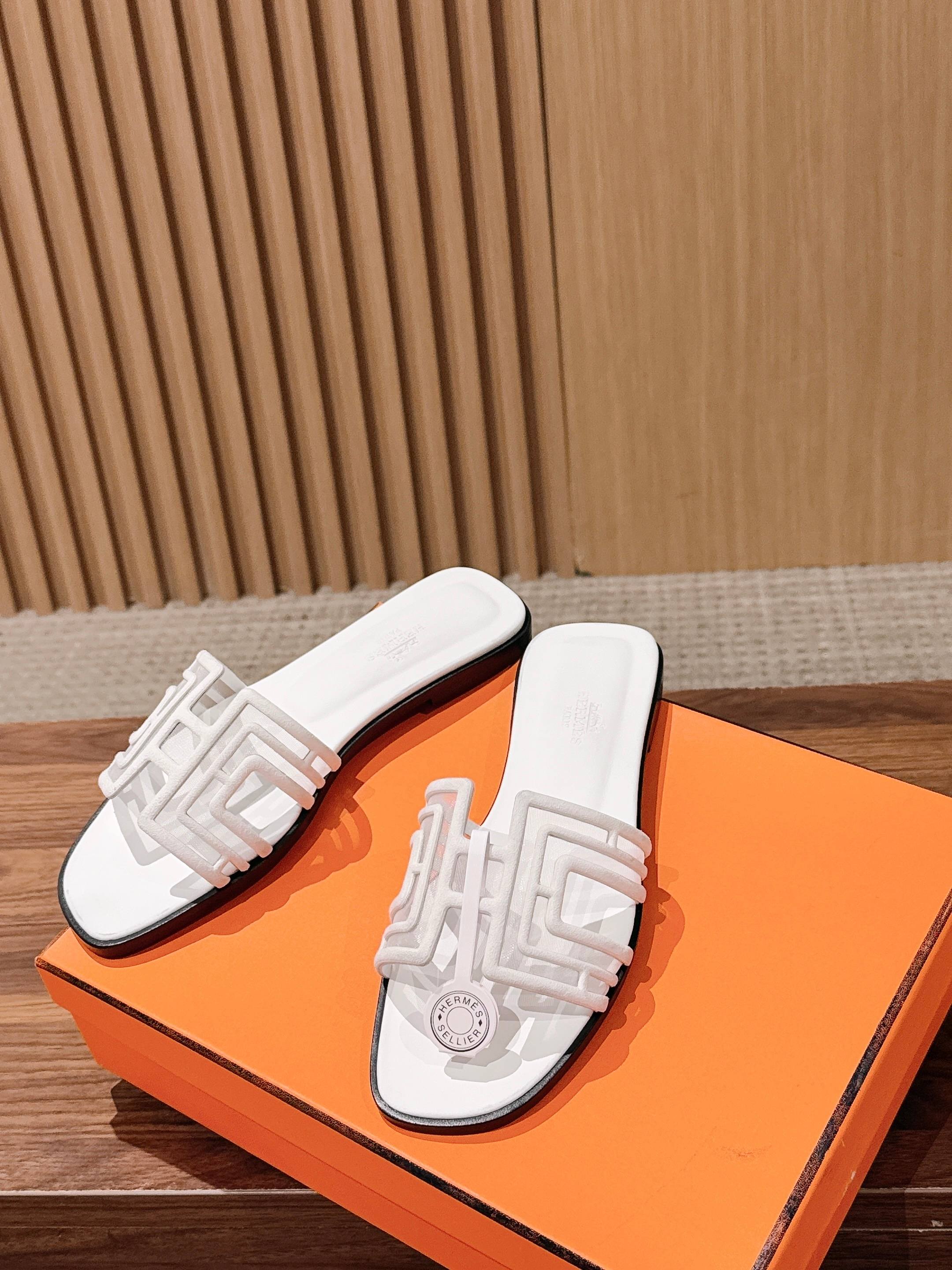 Hermes 2026 Oran Sandal Suede Mesh 898415