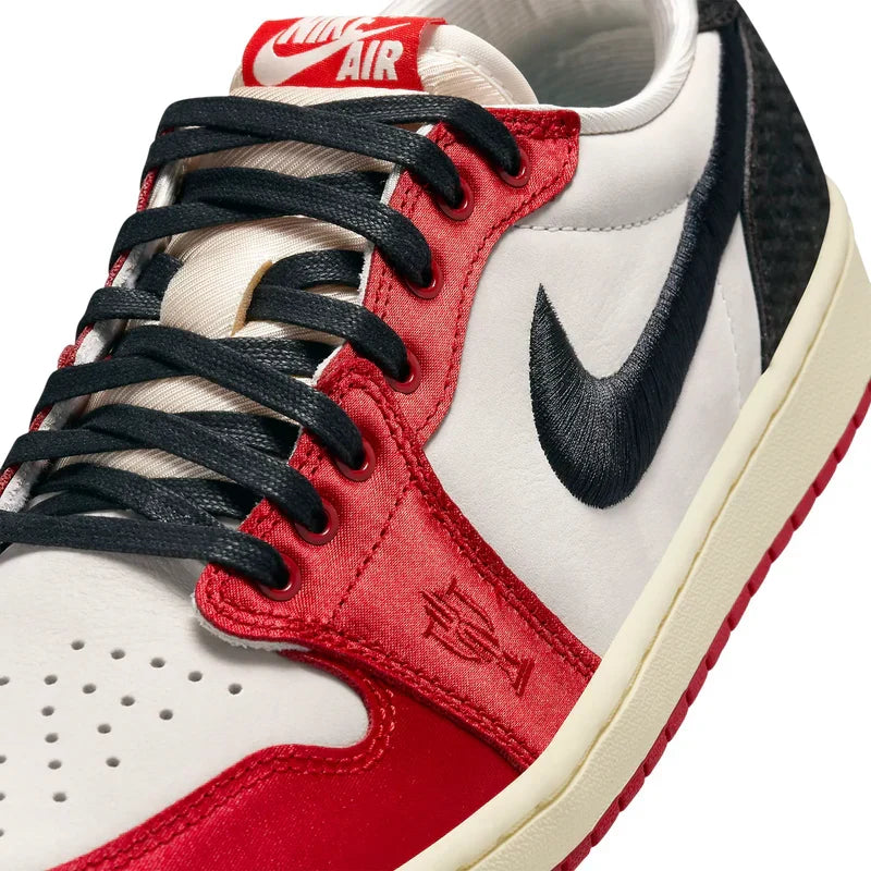 Trophy Room X Air Jordan 1 Retro White Red Black Suede Leather