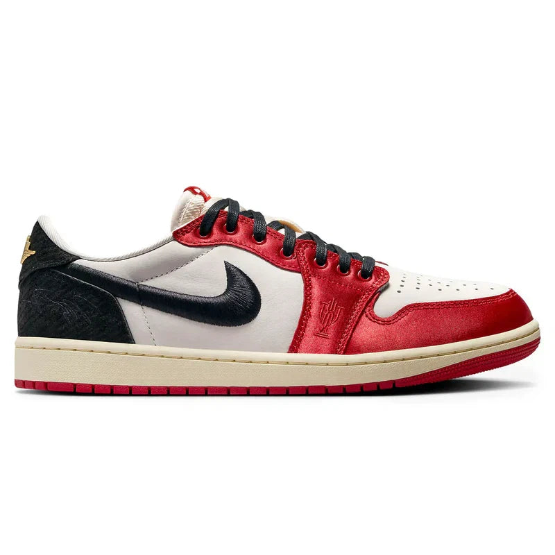 Trophy Room X Air Jordan 1 Retro White Red Black Suede Leather