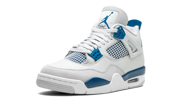 Nike Air Jordan 4 Military Blue White Suede