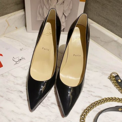 CL Pigalle Plato Pumps 100mm Patent Leather Black