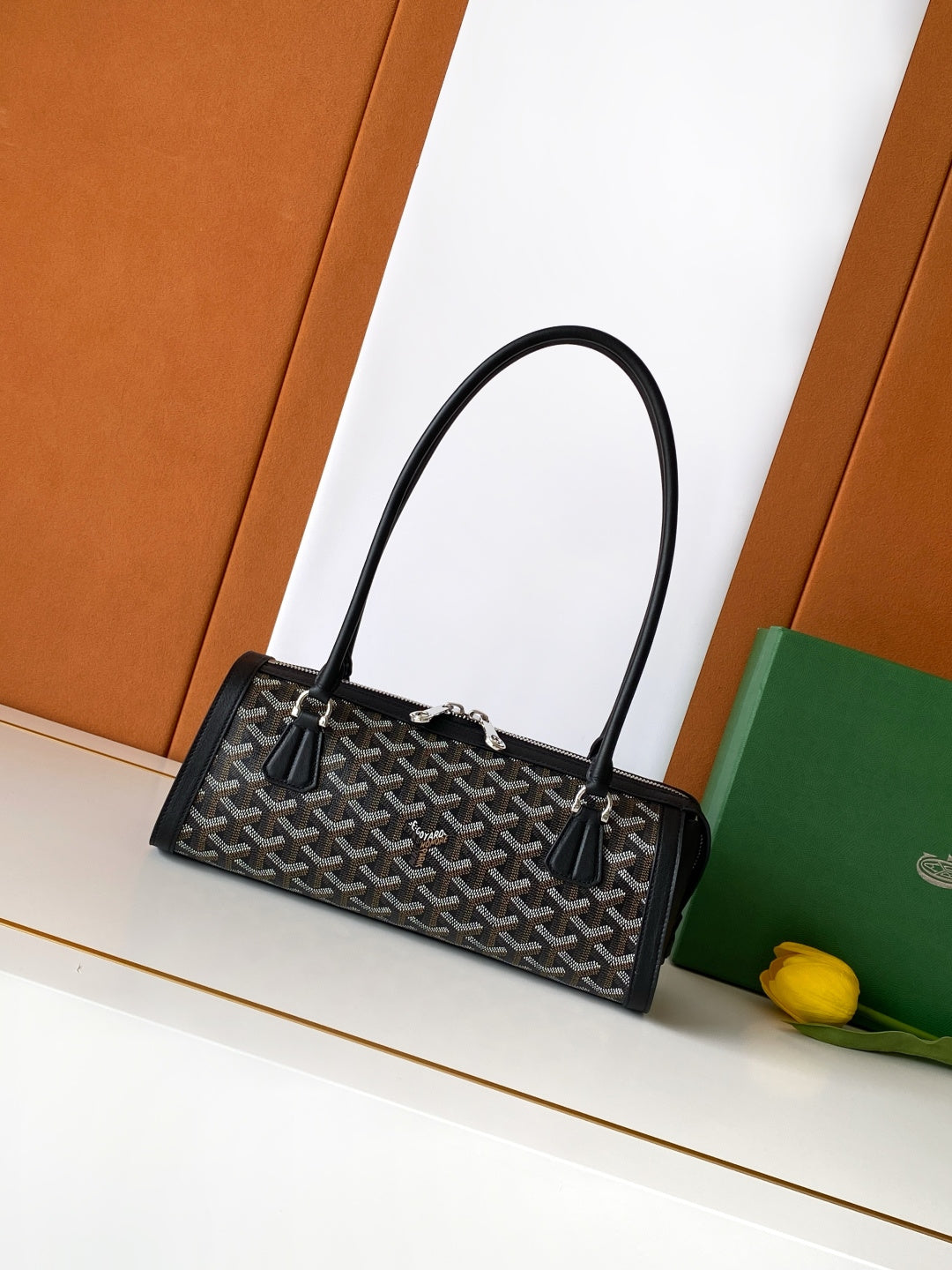 Goyard 2026 Bonbonniere Bag 30cm Canvas Cowhide