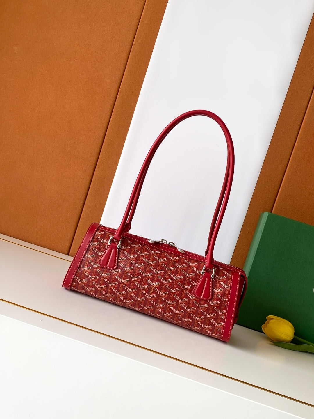 Goyard 2026 Bonbonniere Bag 30cm Canvas Cowhide