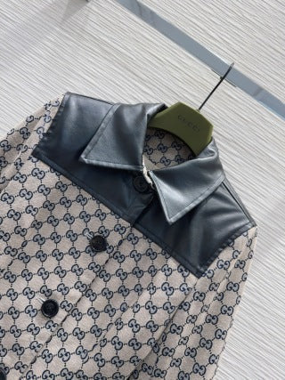 Gucci 2025 Set Beige Black Jacquard Fabric