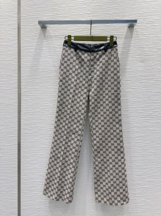 Gucci 2025 Set Beige Black Jacquard Fabric