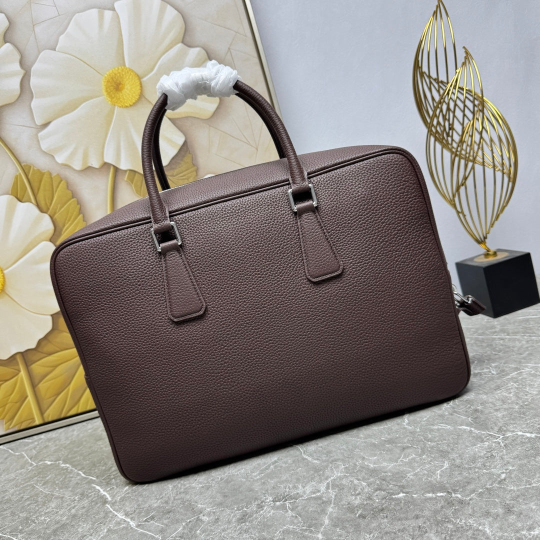 Prada 2026 Sienna Bag Brown Black Calfskin 345782