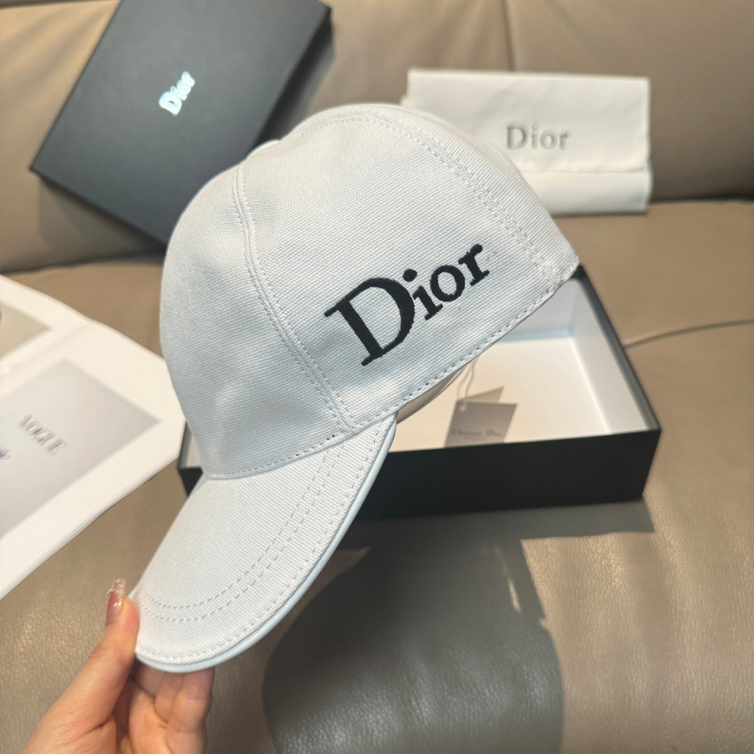 Dior Logo Baseball Cap Cotton 343792