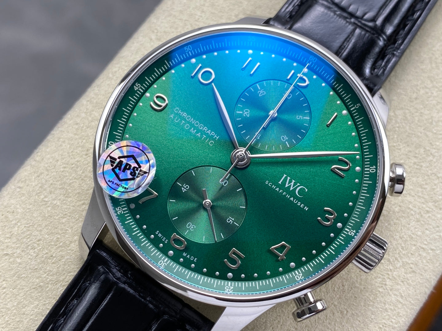 IWC Portuguese Chronograph 41mm Steel Case Leather