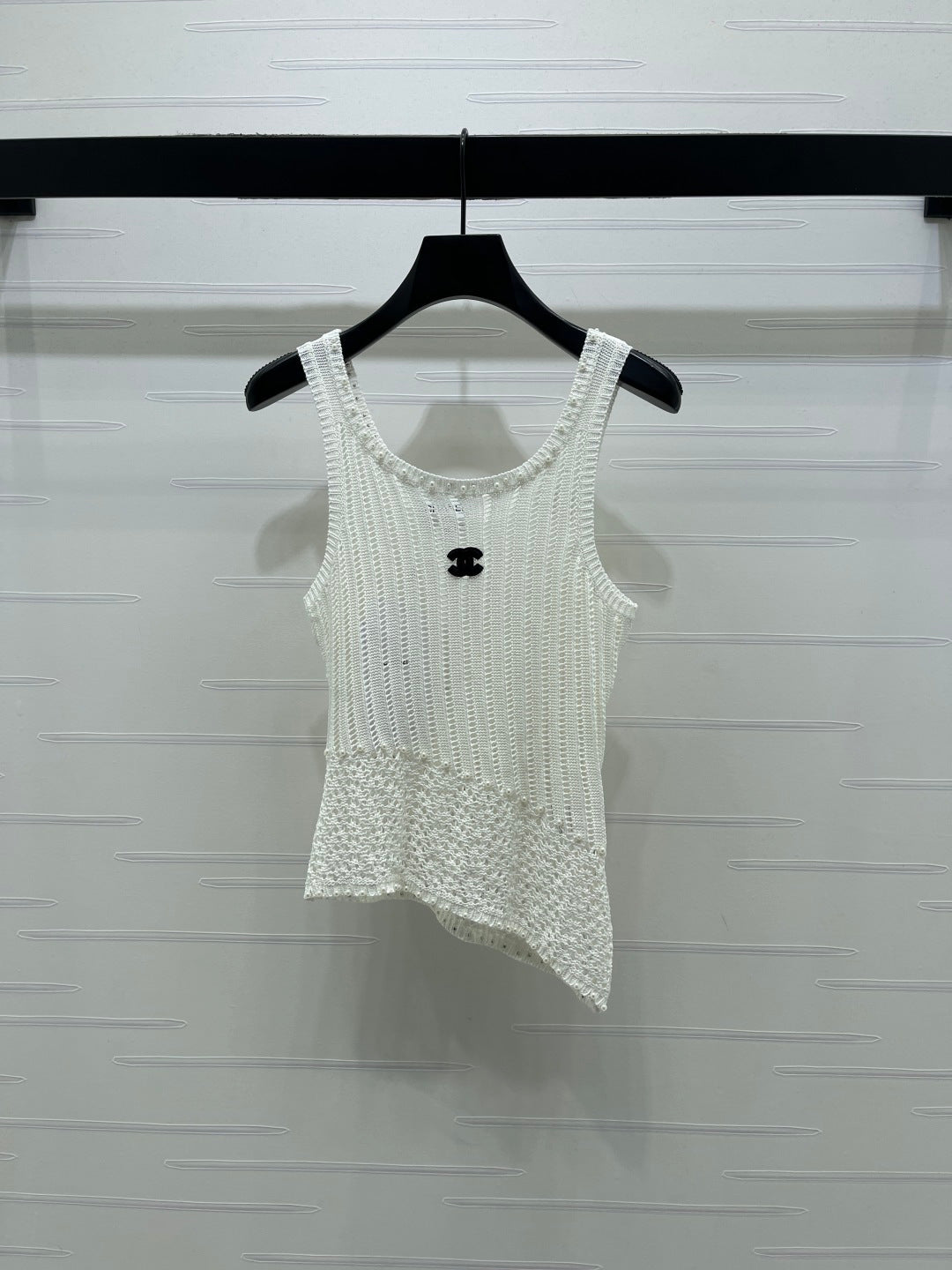 Chanel 2026 Vest Purple and White Wool 704599