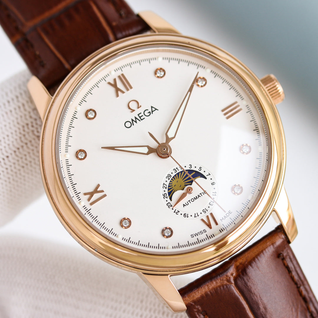 Omega De Ville Prestige 40mm Watch Leather Strap