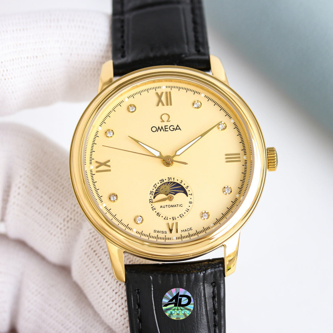 Omega De Ville Prestige 40mm Watch Leather Strap