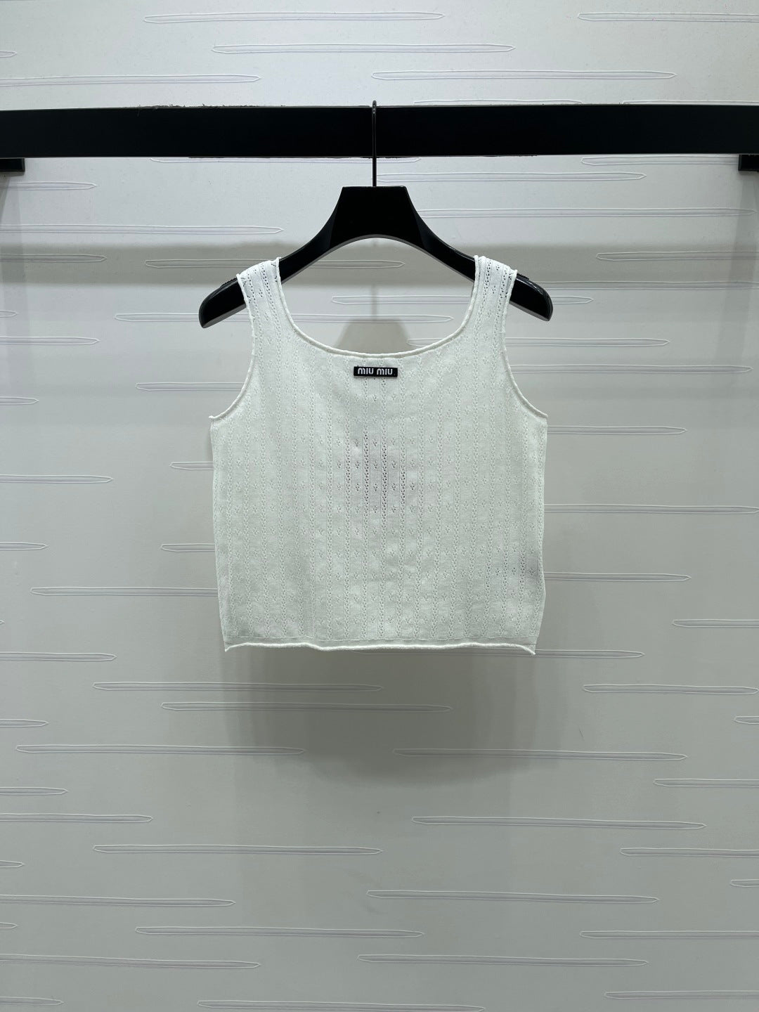 Miumiu 2026 Vest White Blue Red Wool