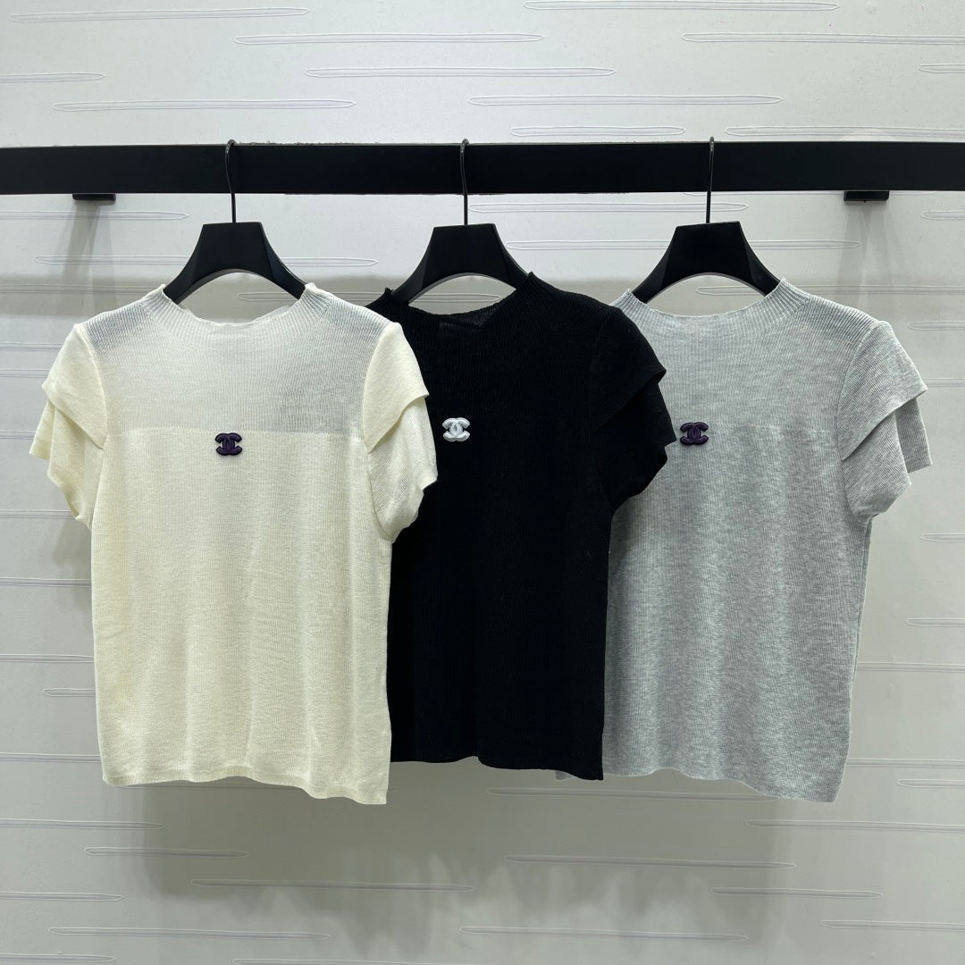 Chanel 2026 Short-sleeve Shirt Wool Cashmere 14093