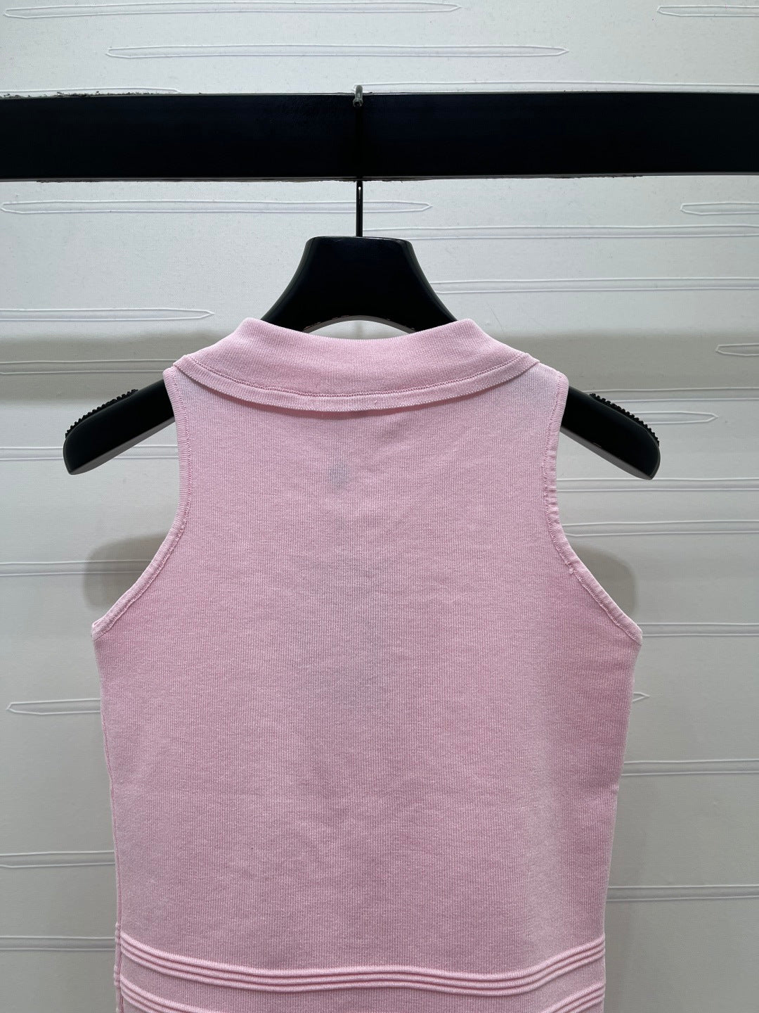 Chanel 2026 Knit Sleeveless Top With Floral Embellishment Polyester Viscose