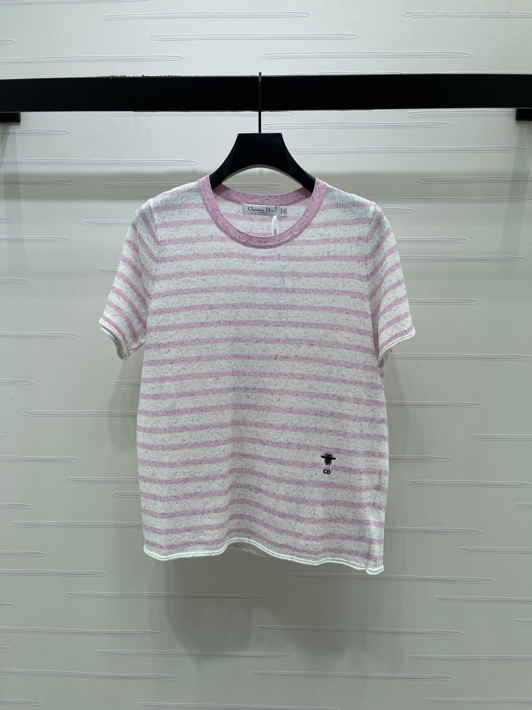 Dior 2026 Striped T-shirt Blue and Pink Wool