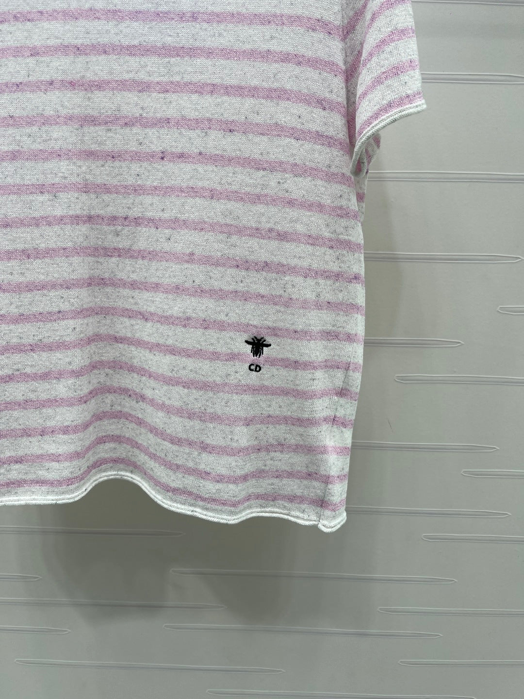 Dior 2026 Striped T-shirt Blue and Pink Wool