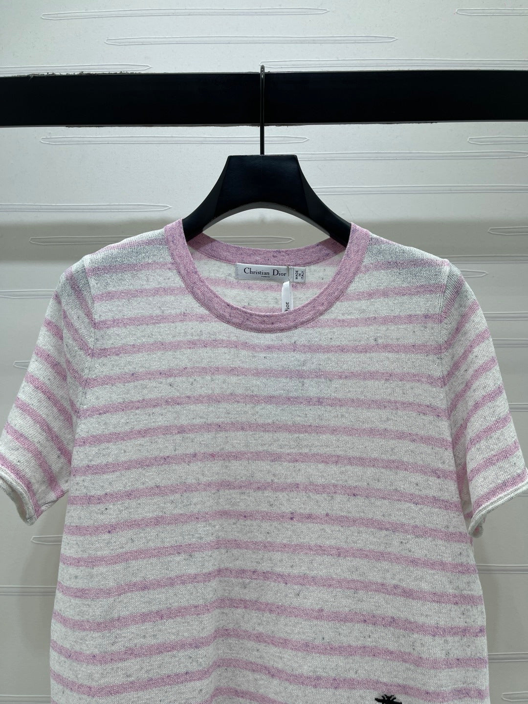 Dior 2026 Striped T-shirt Blue and Pink Wool