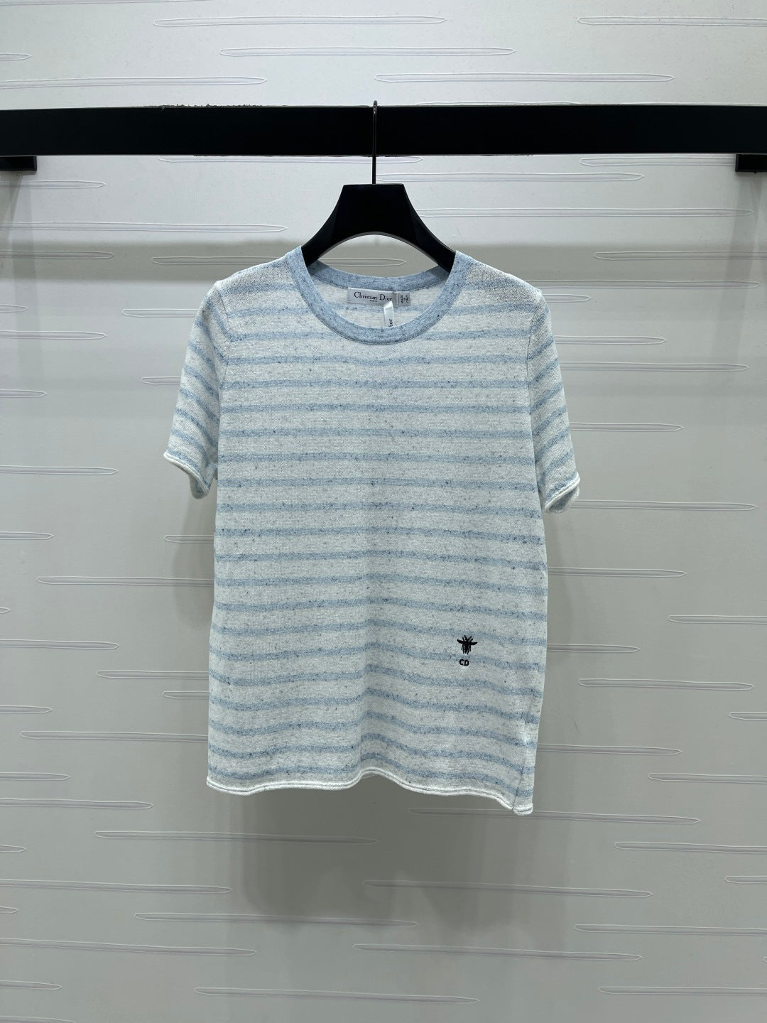 Dior 2026 Striped T-shirt Blue and Pink Wool