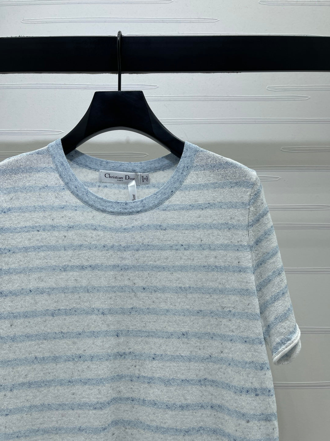 Dior 2026 Striped T-shirt Blue and Pink Wool