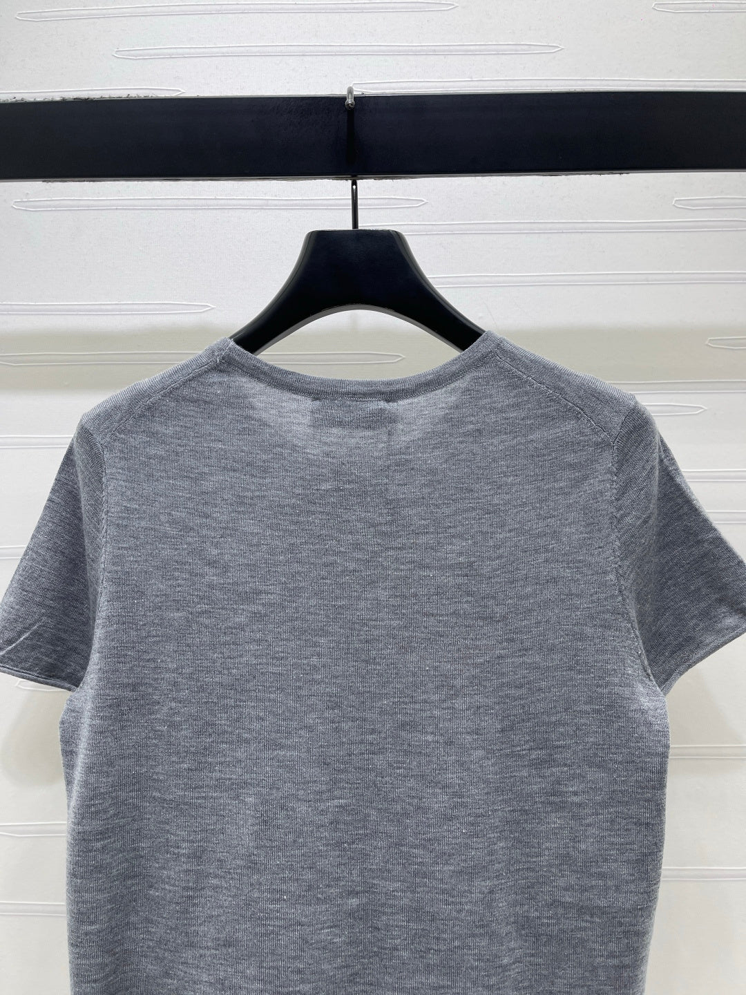 Miu Miu 2026 T-shirt Gray White Navy Blue Wool