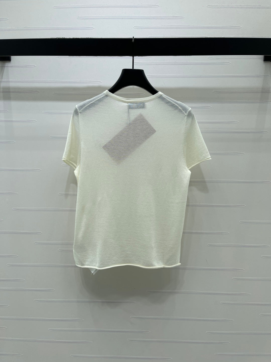 Miu Miu 2026 T-shirt Gray White Navy Blue Wool