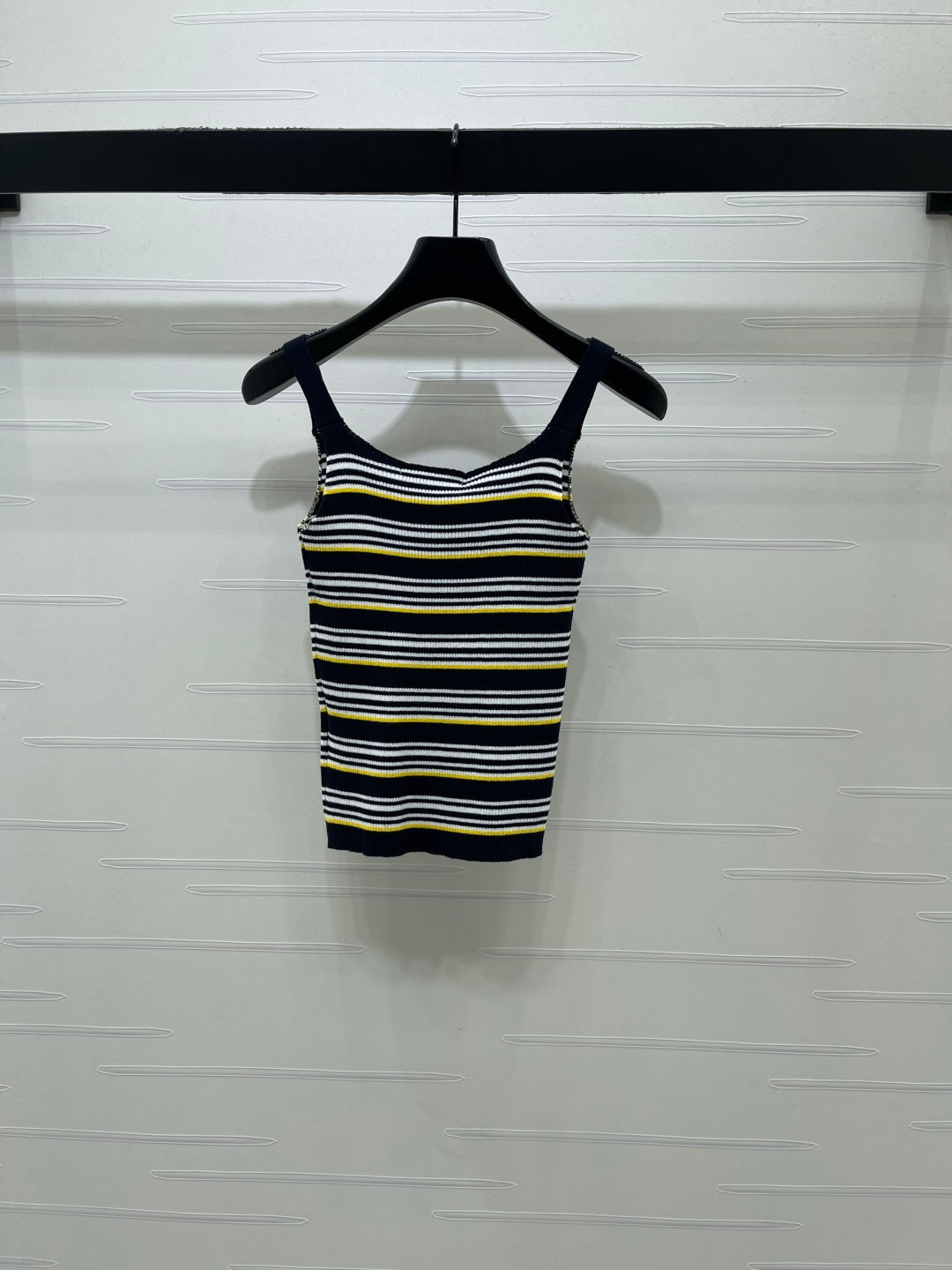 Miu Miu 2026 Striped Knit Tank Top Wool