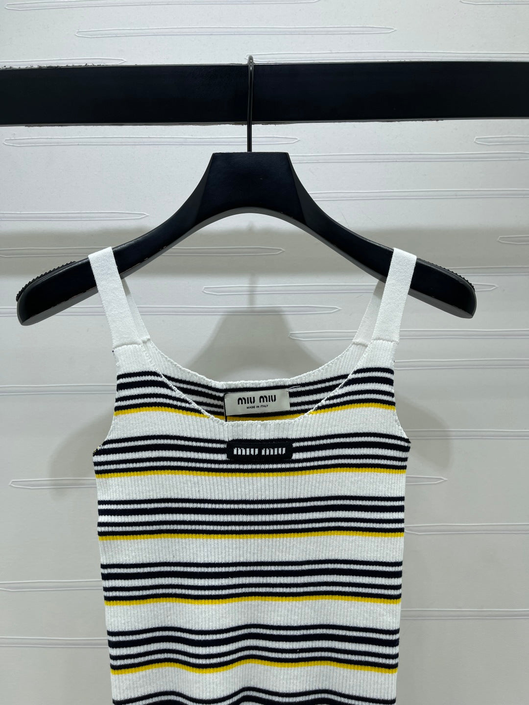 Miu Miu 2026 Striped Knit Tank Top Wool