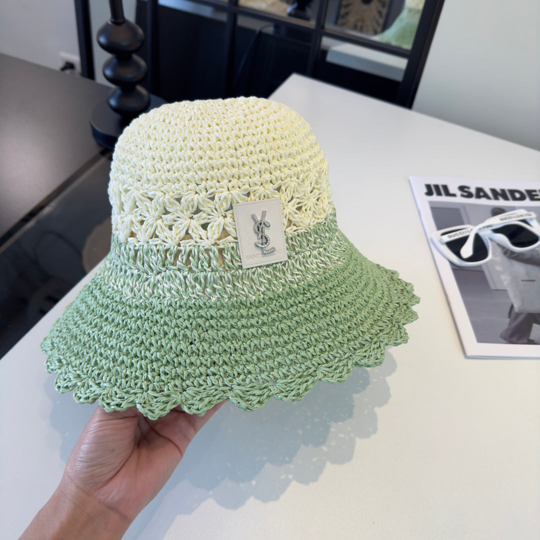 YSL Straw Bucket Hat 240565