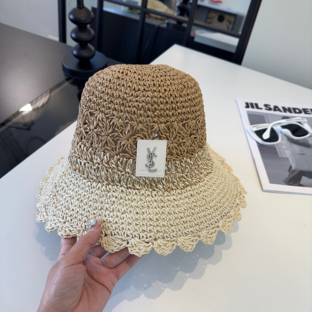 YSL Straw Bucket Hat 240565