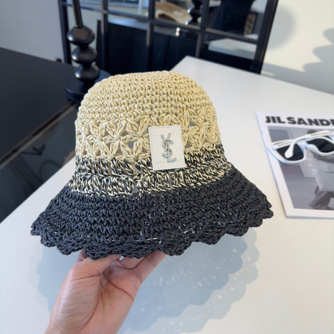 YSL Straw Bucket Hat 240565