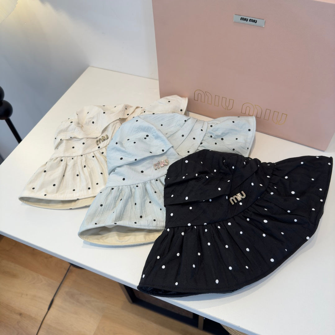 Miu Miu Polka-dot Bucket Hat 220887