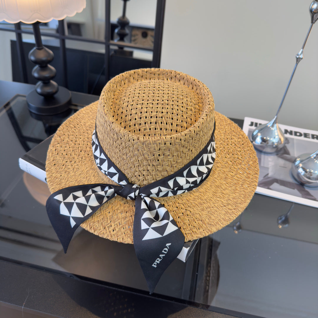 Prada Straw Brim Hat 229334
