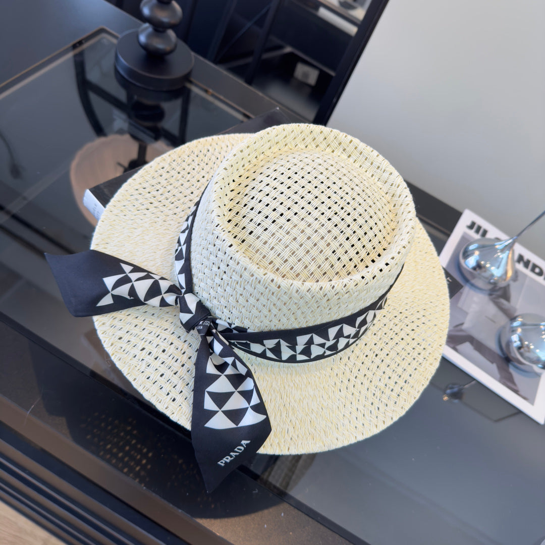 Prada Straw Brim Hat 229334