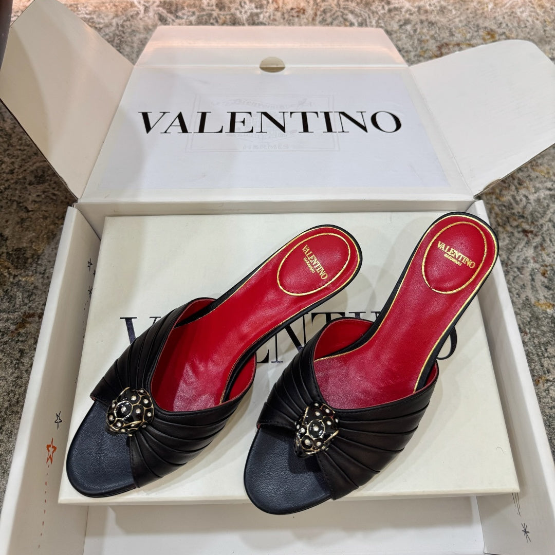 VT 26s Slide Sandals 55 Cowhide Leather 709648