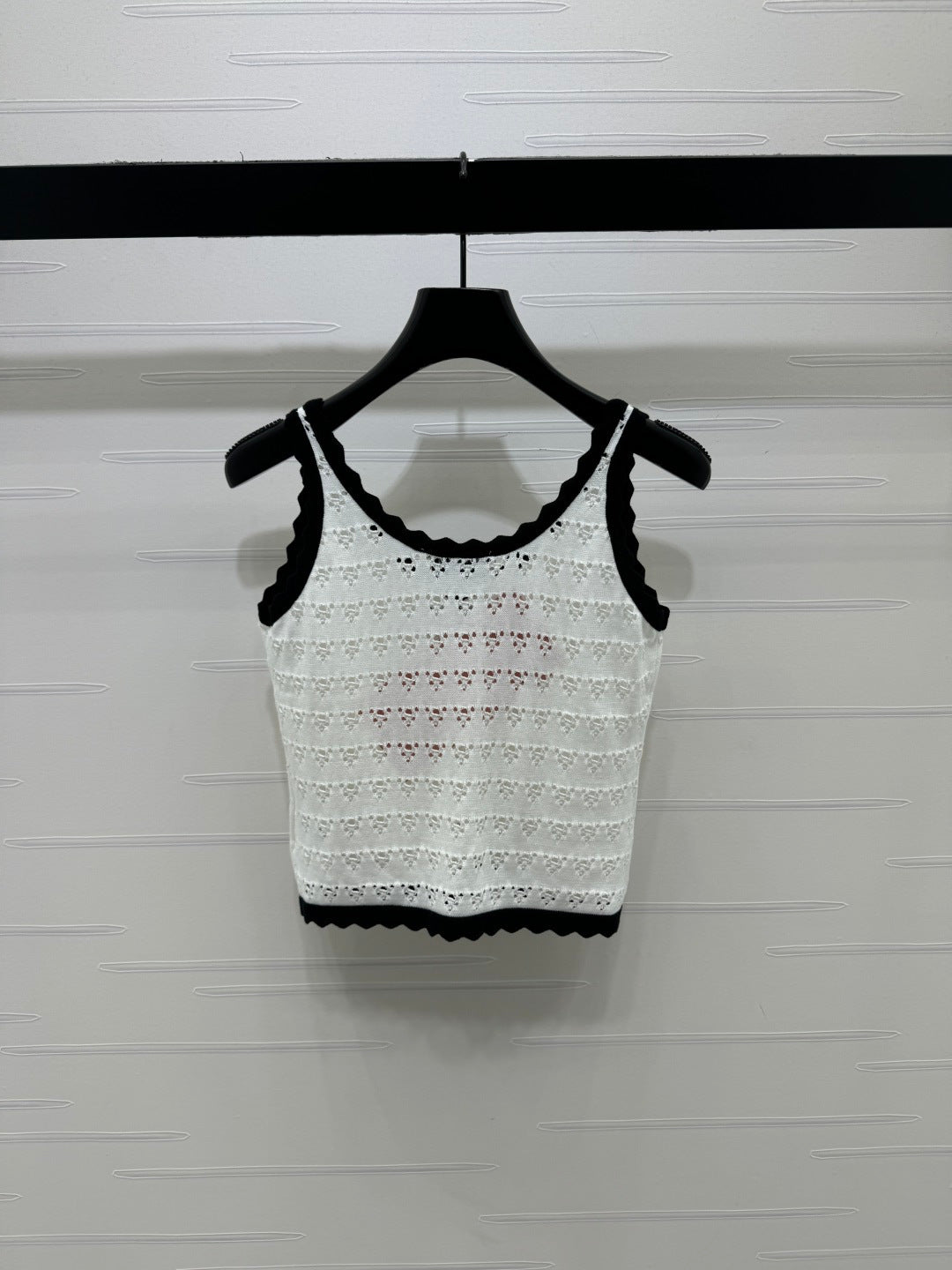 Miumiu 2026 Hollow-out Knitted Camisole Cotton 375026