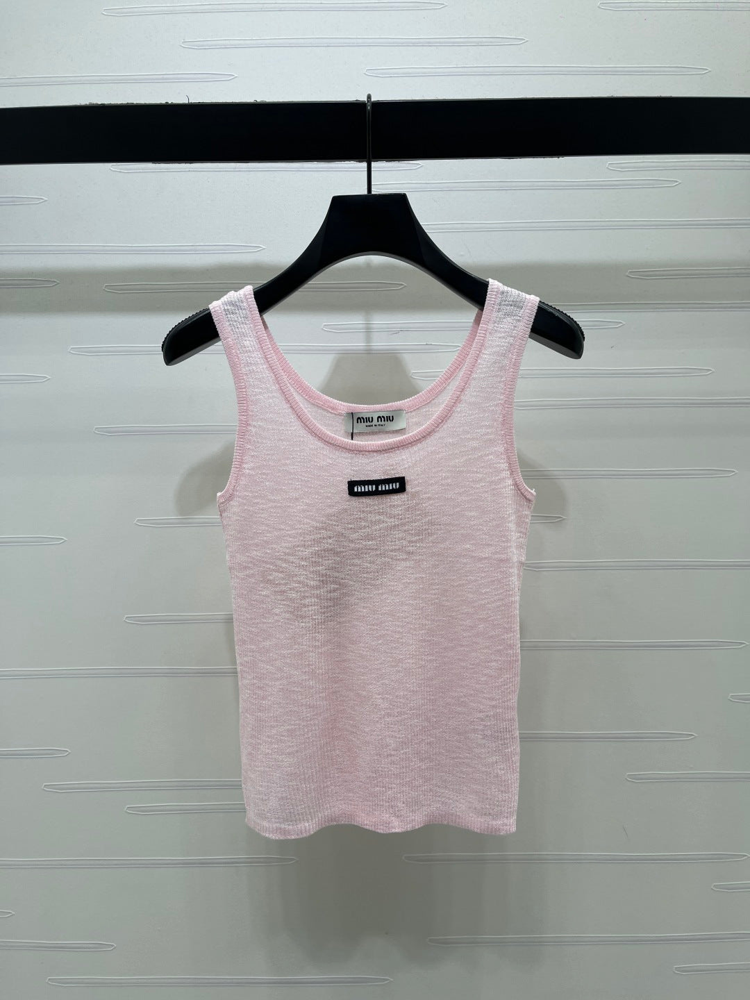Miumiu 2026 Logo Knitted Vest Wool 375016
