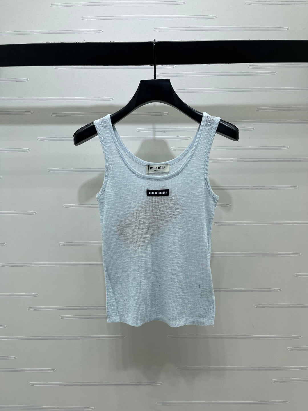 Miumiu 2026 Logo Knitted Vest Wool 375016