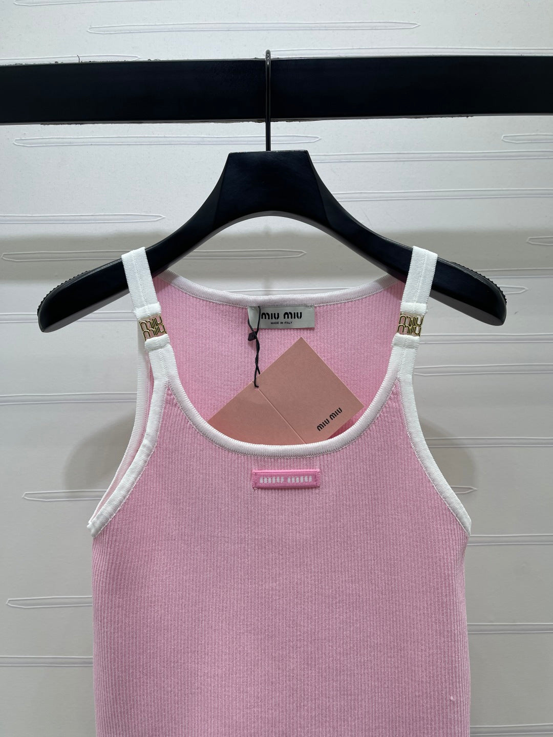 Miumiu 2026 Block U-Neck Knitted Vest Wool 375011