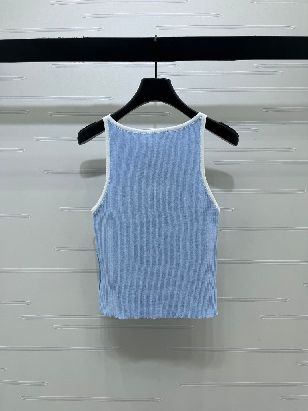 Miumiu 2026 Block U-Neck Knitted Vest Wool 375011