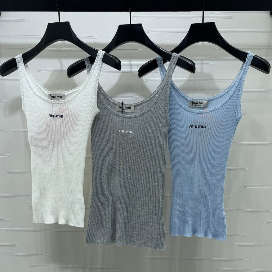 Miumiu 2026 Camisole Knitted Vest Wool 375076
