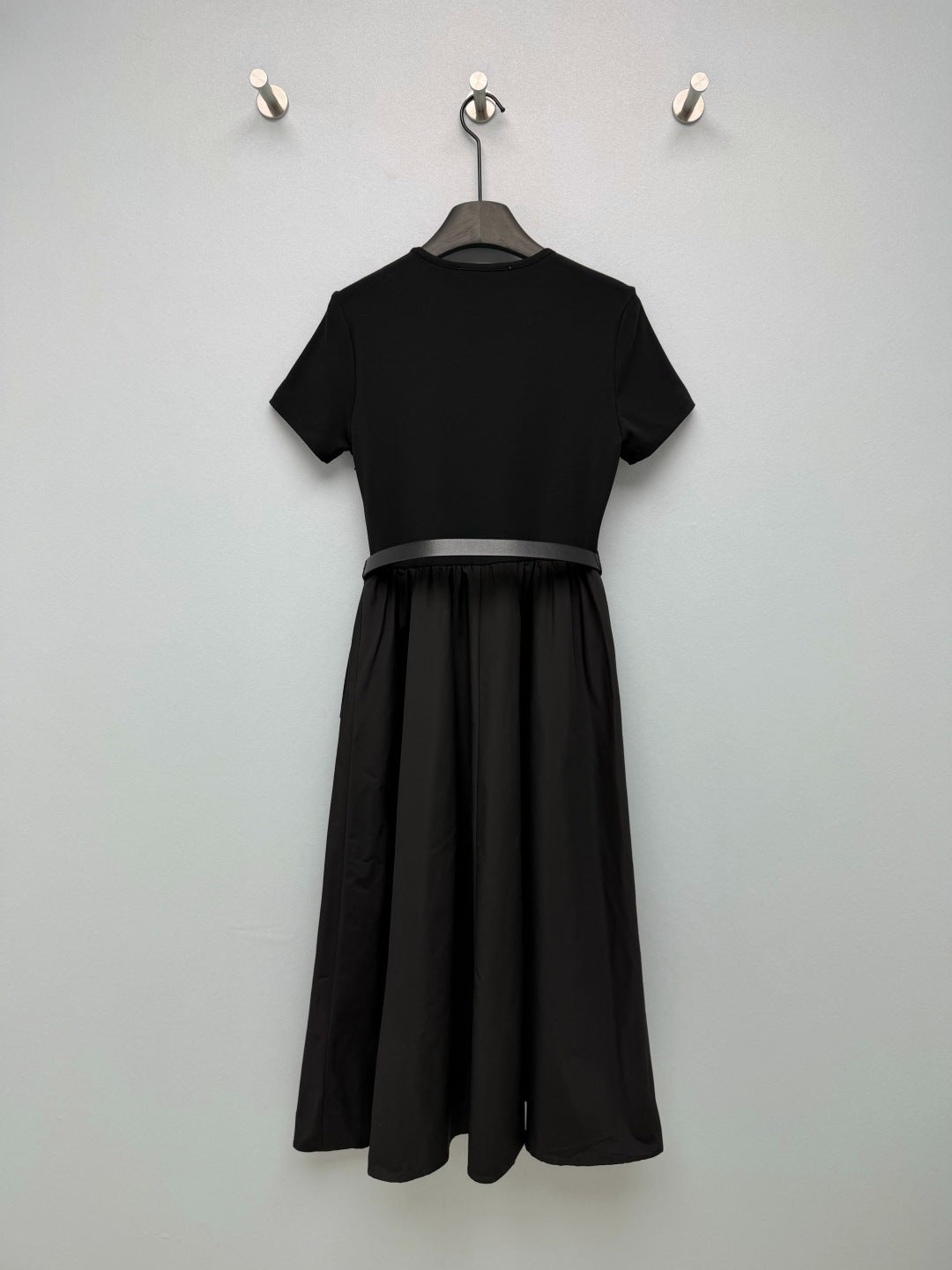 Dior 2026 Short-Sleeve Dress With Belt Polyester Cotton 377818