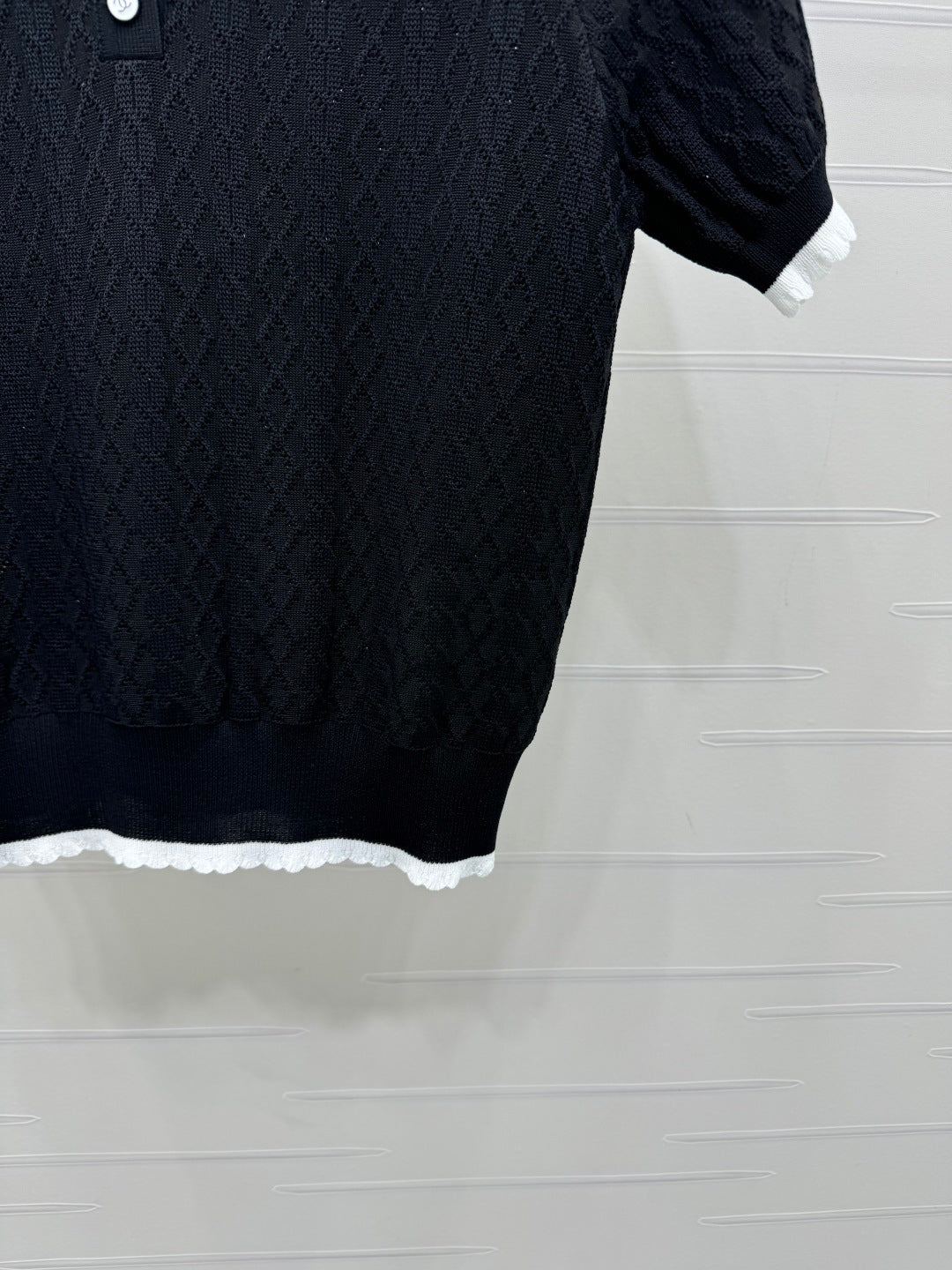 Chanel 2026 Preppy Style Knitted Polo Shirt Cotton 380688