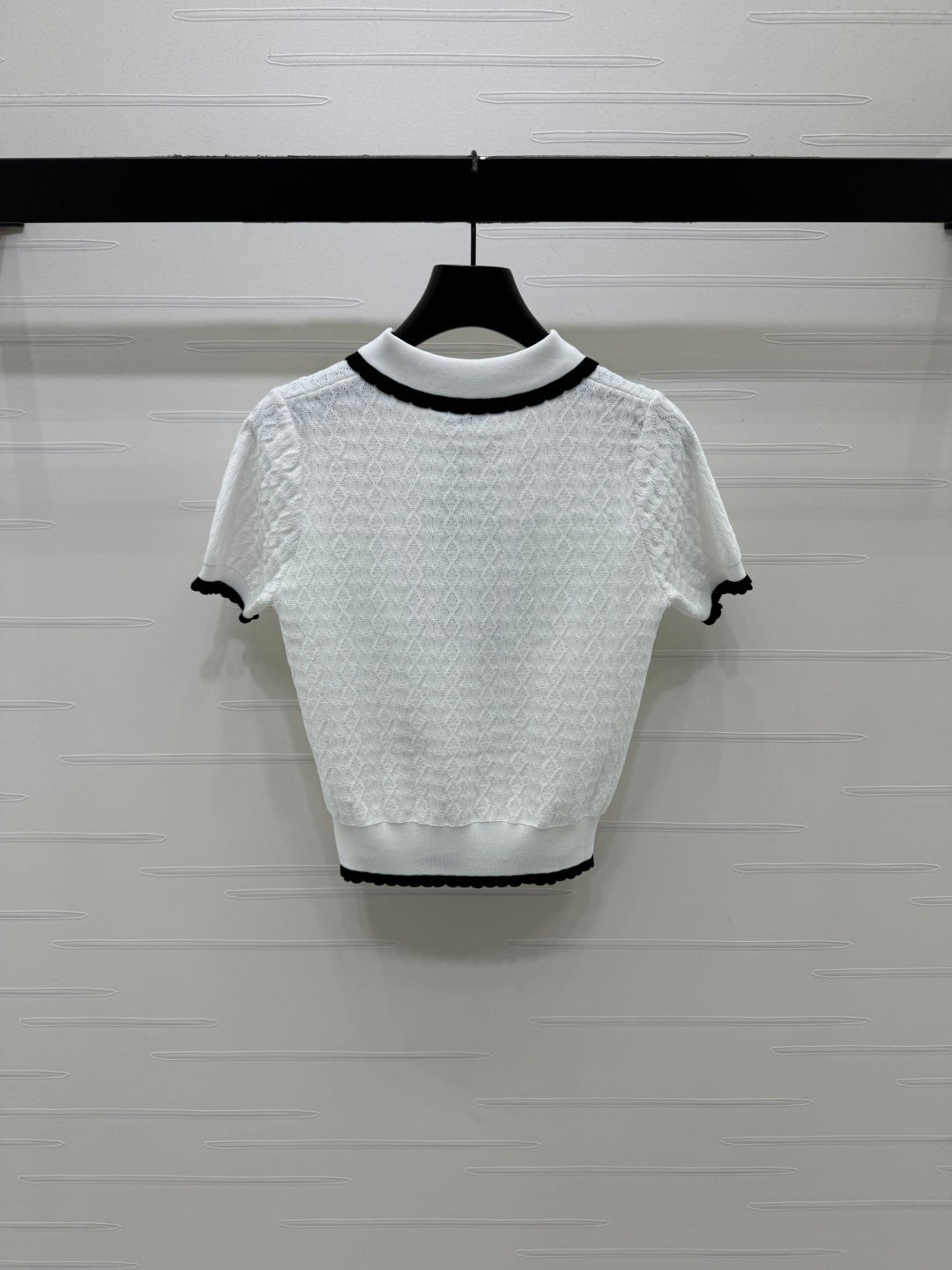 Chanel 2026 Preppy Style Knitted Polo Shirt Cotton 380688
